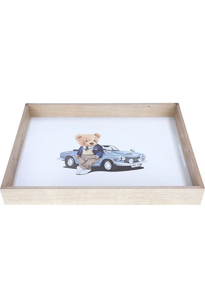 Alsaif Gallery Serving Tray Plastic, Al Seif Gallery, 42 cm, Round - White