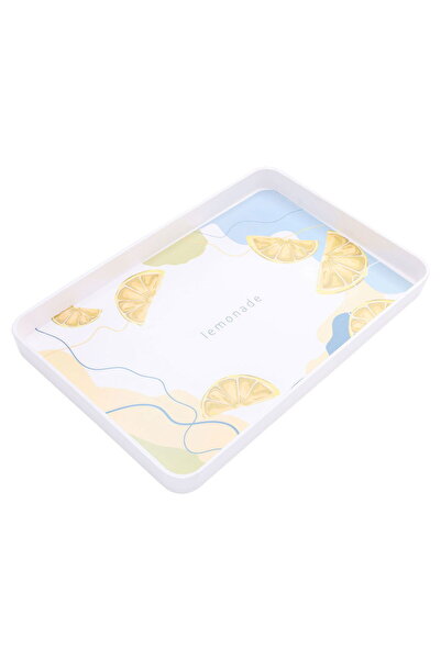 Alsaif Gallery Al Saif Gallery plastic serving tray, 35 x 23 x 3 cm, rectangl...