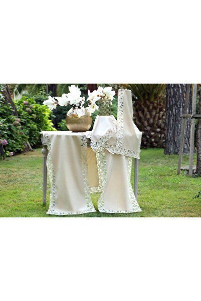 Daimon Home Buse Model Güpürlü 5'li Runnerlı Salon Takımları Oda Takımları ( Ranır )