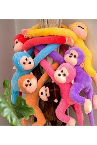 KOZART Peluş Maymun, Elleri Yapışabilen Uyku Ve Oyun Arkadaşı, Sarılan Maymun, Cırtlı -70 Cm Monkeysole