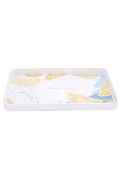 Alsaif Gallery Al Saif Gallery plastic serving tray, 30 x 19 x 2.7 cm, rectan...