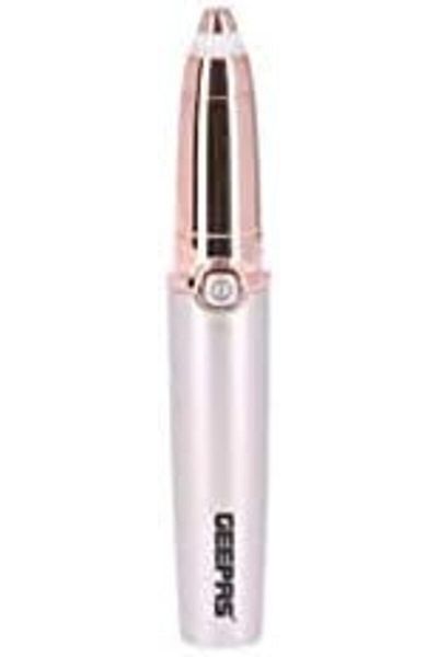 Geepas Eyebrow Trimmer - For Women, Usb Charging Cable, On/Off Switch Lipstick Design,