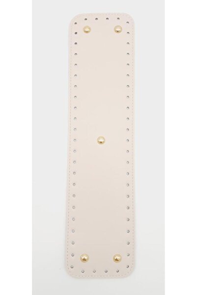 Nusrat Bilişim Çanta Aksesuar Suni Deri Krem Renk 40x10 cm Dikdörtgen Çanta T...