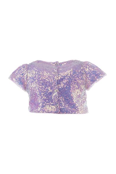 DUCA Crop cu sclipici - Design cu paiete