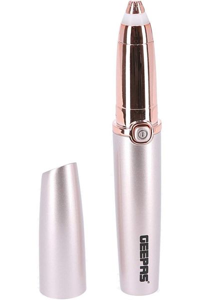 Geepas Eyebrow Trimmer - For Women, Usb Charging Cable, On/Off Switch Lipstick Design,