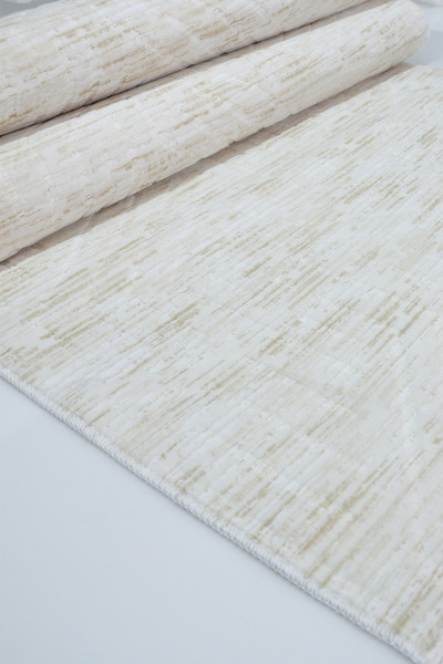 Babil Home Non-Slip Base Cutting Runner Living Room Hallway Kitchen Carpet Ymr5015 Cream