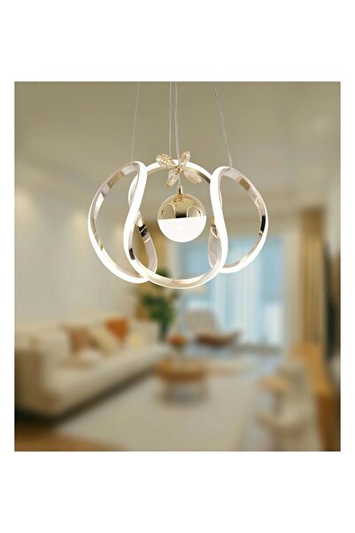 NZL Lighting Kavis Modeli Fransız Sarı Kaplama Tek Toplu 3 Renk Modüllü Ledli...