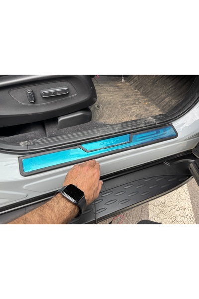 Honda Crv Işıklı Kapı Eşiği 2023 - 2025 Arası 4 Parça Kromlu Işıklı