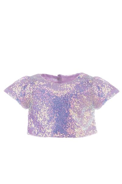 DUCA Crop cu sclipici - Design cu paiete