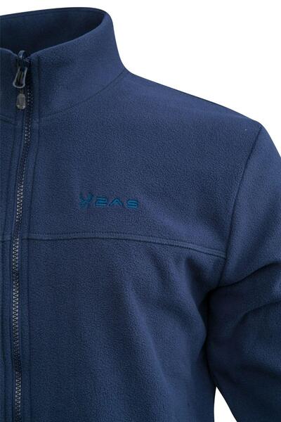 2AS Chestert Erkek Tam Fermuarlı İnce Polar Sweatshırt Lacivert