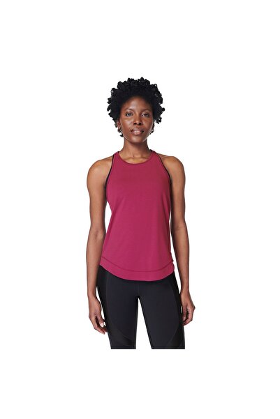 Sweaty Betty Breathe Easy Run Women's Red Running Tank Top Women's Running Tank Top