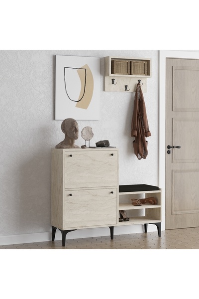 DECORMET Bred Ayakkabılık Travertine