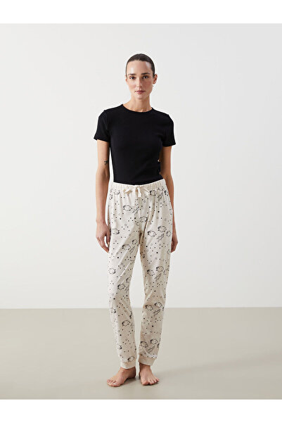 LC Waikiki Peak Yeni Sezon Beli Lastikli Desenli Kadın Jogger Pijama Alt