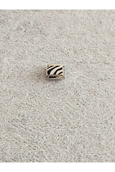SiestaAccessories Zebra Desenli İtalyan Bileklik Charm