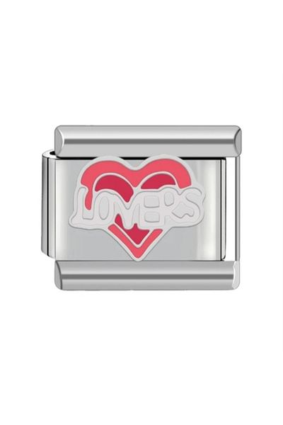 SiestaAccessories Love Themed - Lovers Written Italian Bracelet Charm