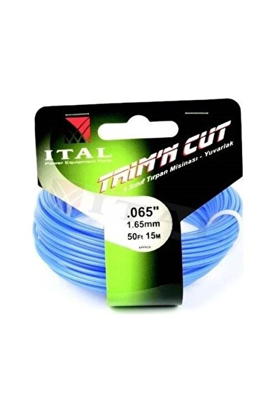 İtal 1.30Mm 15 Mt.Yuvarlak Beyaz Tırpan Misinası Ot Çim Kesme İpi