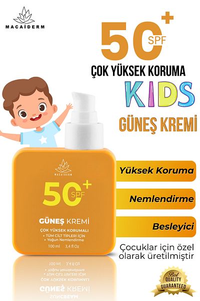 Macaiderm Children's Special Sunscreen with High Protection Spf 50