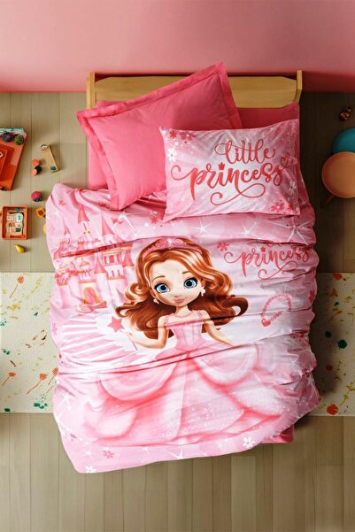 Cotton Box Junior Tek Kişilik Lastikli Çarşaflı Nevresim Takımı Gimbiya Pembe...