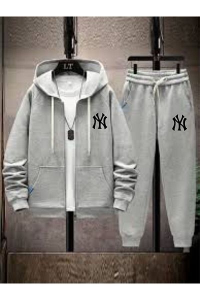 LAND MODA 2-Piece Tracksuit Set - Ny Printed Comfortable Stretchy Tracksuit