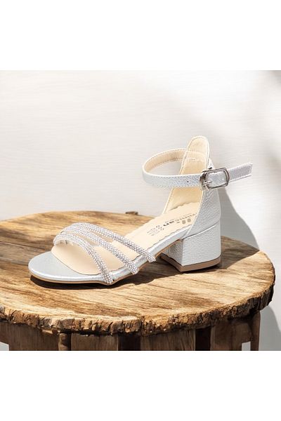 JOJO KIDS pantofi cu toc gros pentru fete, pantofi de seara