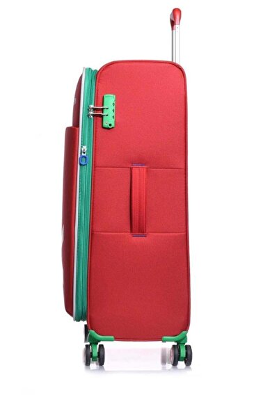 Benetton Trolley Valiz Kırmızı Orta Boy 14BNT2200-02-KR