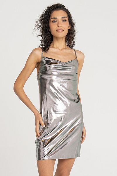Jack & Jones Women's Square Neck Shiny Dress - Dina