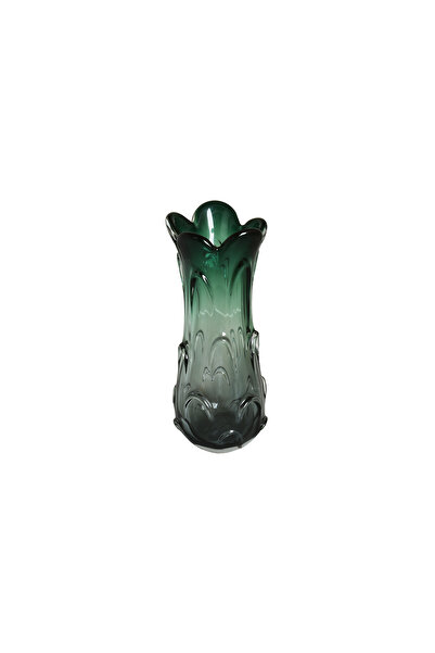 Lucky Art Luckyart Glass Green Drop By. Βάζο 18x40 εκ