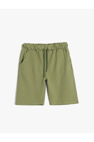 Koton Basic Laced Waist Pocket Shorts