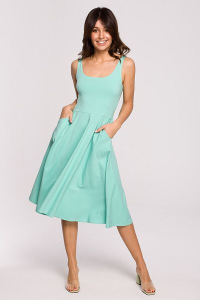 BEWEAR Flared dress with thin straps
