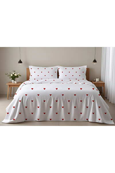 Evmila طقم غطاء لحاف قطني مزدوج خاص لعيد الحب مقاس 200×220 سم مطبوع على الجانبين