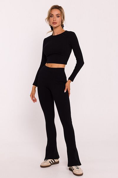 Made of Emotion Ribbed leggings with slits