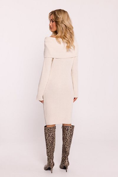 Made of Emotion Sweater dress with a wide collar