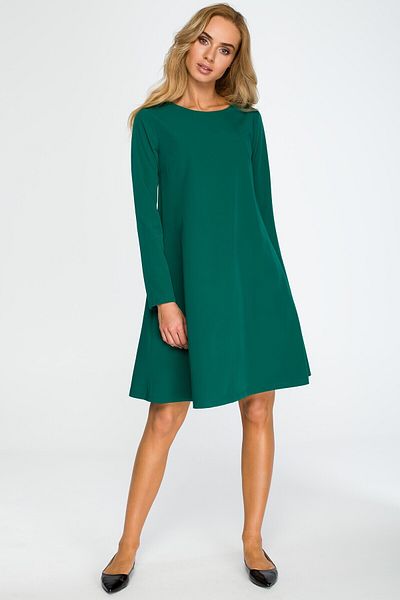 Stylove A-line mini dress with long sleeves