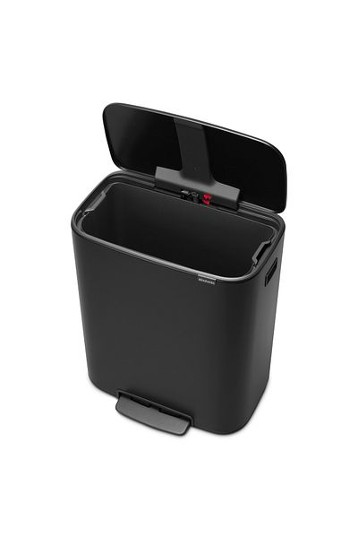 Brabantia Bo Pedal Bin with Inner Bucket 60L Matt Black