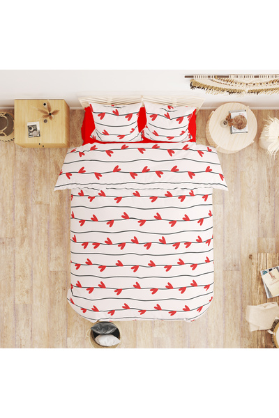 Evmila Ειδικό Σετ Παπλωματοθήκης από Βαμβάκι για την Ημέρα του Αγίου Βαλεντίν...