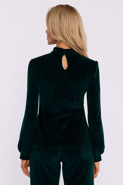 Made of Emotion Velour blouse with a halter neckline