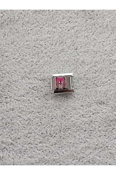 SiestaAccessories Italian Spider Bracelet Charm with Red Stripe Movie Character
