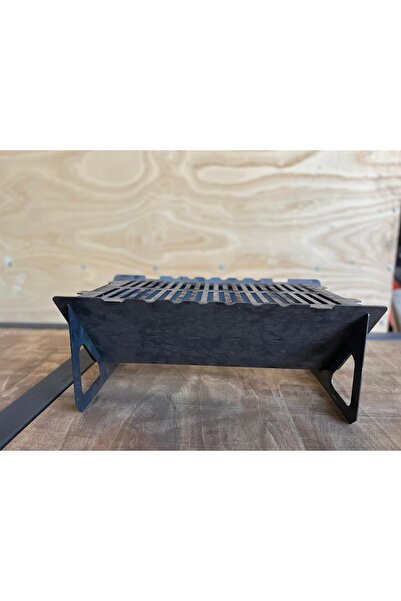 Metal Katlanır Mangal, Paslanmaz Çelik - Sac, Barbekü Kömür Mangalı, Izgaralı...