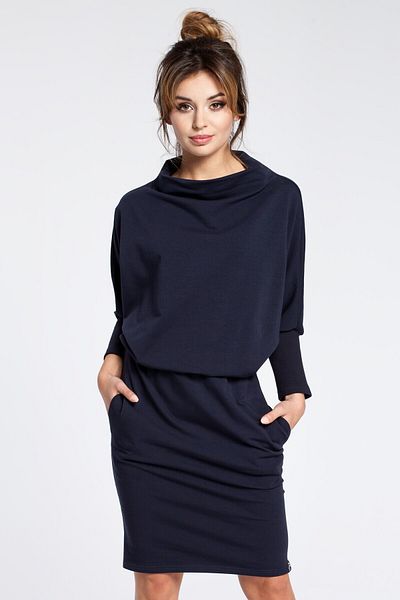 BEWEAR Stylish mini dress with kimono sleeves