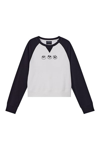 Giordano Women's Kung Fu Panda Crop Fit Sweatshirt
