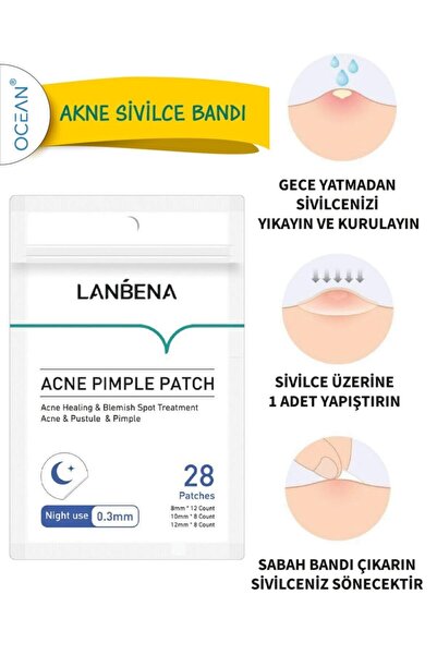 Ocean Lanbena Akne Sivilce Bandı (GECE)