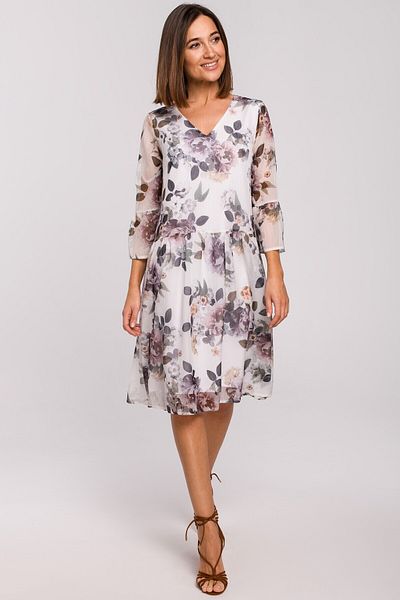 Stylove Rochie din șifon cu talie coborâtă