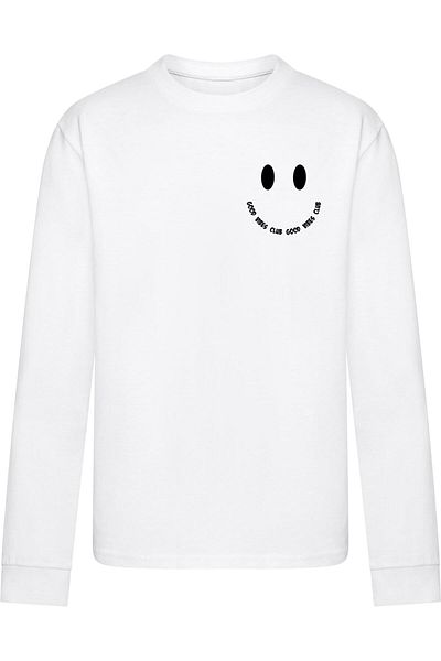 Merchcode Kids Good Vibes Club - Langarmshirt