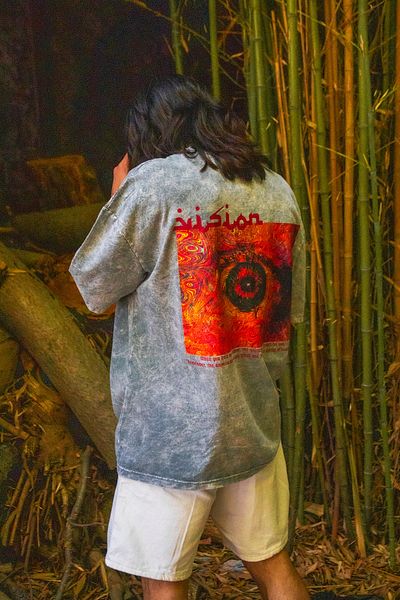 Sekizbiraltı Vision Printed Oversize 24/1 Premium Washable White Tshirt