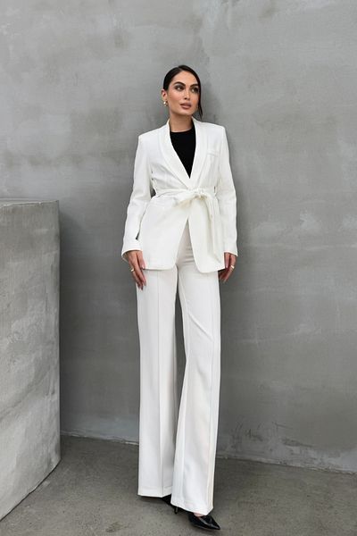 msm fashion Női blézer dzseki és nadrág szett - dupla öves