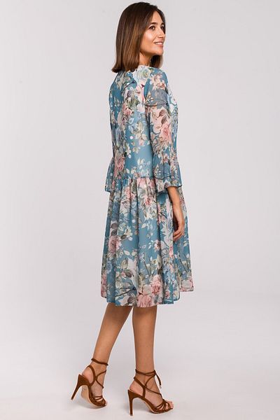 Stylove Rochie din șifon cu talie coborâtă