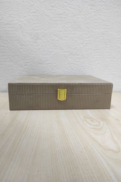 Ecrou Αξεσουάρ κοσμημάτων Bijouterie Jewellery Organizer Κουτί αποθήκευσης κοσμημάτων Καφές 28 x 19 x 7 cm