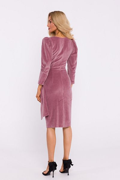 Made of Emotion Velour evening dress with a sash