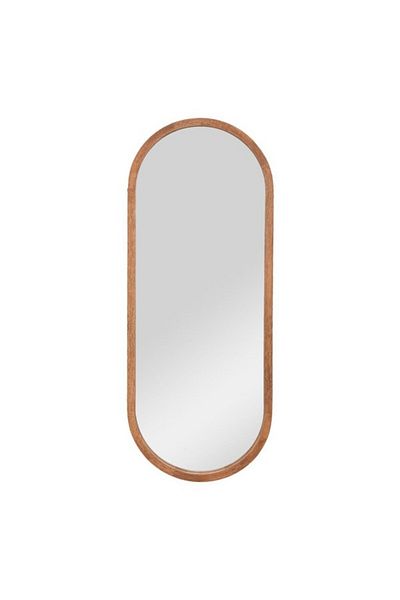 Atmosphera Gianni Rubberwood Mirror 35 x 90cm