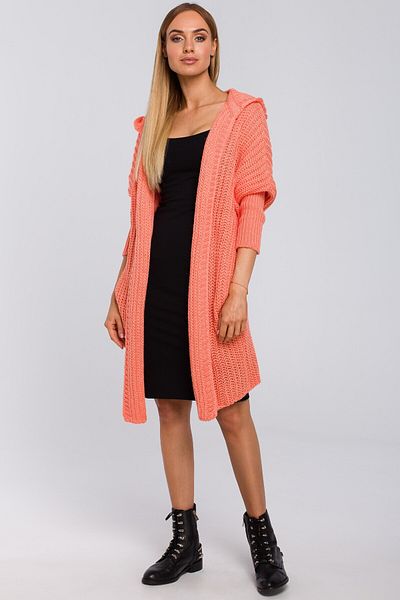Made of Emotion Oversized cardigan s kapucí